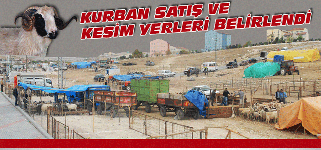 Karaman’da Kurban Satış Ve Kesim Yerleri Belirlendi