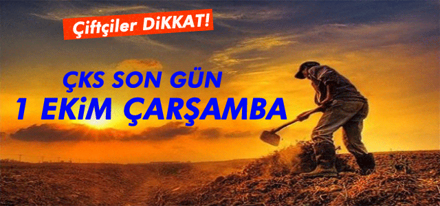 ÇKS kaydında son gün 1 Ekim Çarşamba…