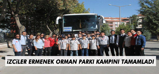 İzciler Ermenek Orman Parkı Kampını Tamamladı