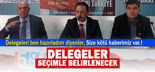 Ak Parti delegelerini seçimle belirleyecek