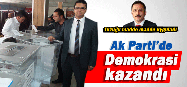 AK Partiʹde Demokrasi Kazandı.