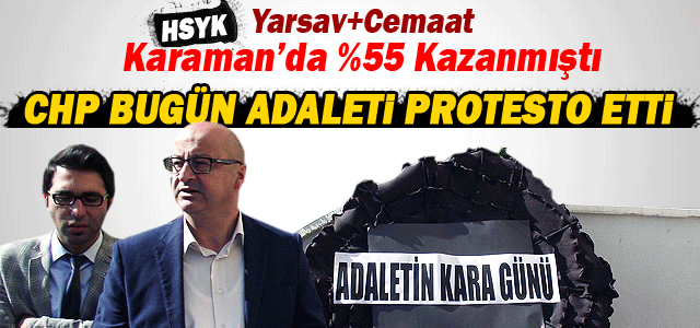 CHP Bugün Adaleti Protesto Etti