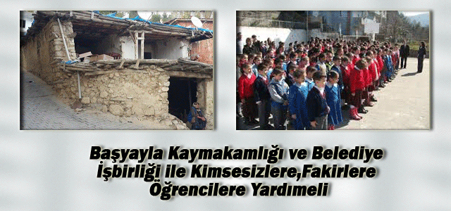 ‏Başyayla Kaymakamlığı ve Belediye İşbirliği ile Kimsesiz ve Fakirlere Yardımeli