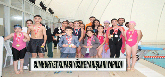 Cumhuriyet Kupası Yüzme Yarışları Yapıldı