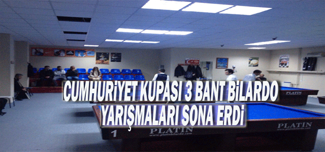 Cumhuriyet Kupası Bilardo Müsabakaları Yapıldı