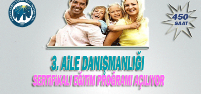 Kmü’de 3. Aile Danışmanlığı Kursu Açılıyor