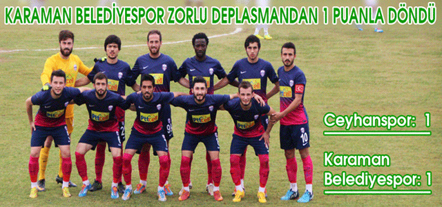 Karaman Belediyespor Zorlu Deplasmandan 1 Puanla Döndü