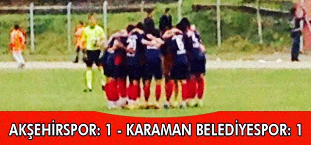 Karaman Belediyespor 1 Puana Razı Oldu