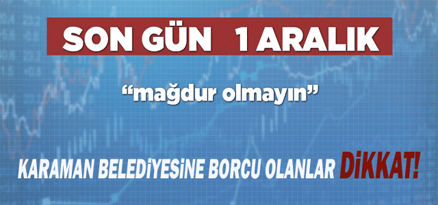 Borç Yapılandırmasında Son Gün 1 Aralık