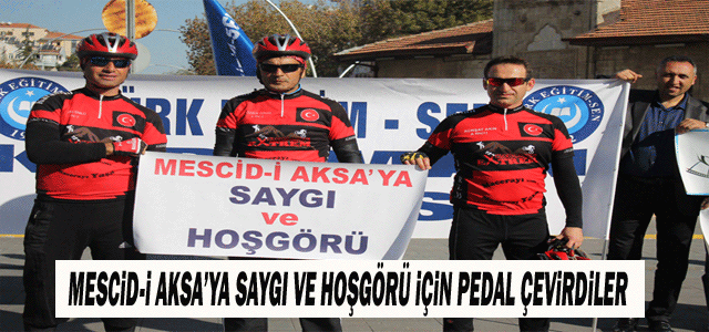 Mescid-İ Aksa’ya Saygı Ve Hoşgörü İçin Pedal Çevirdiler