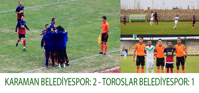 Karaman Belediyespor:2 – Toroslar Belediyespor: 1