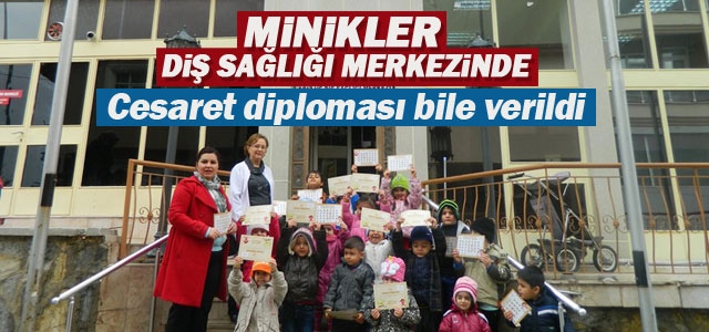 Miniklerden, Ağız ve Diş Merkezine ziyaret
