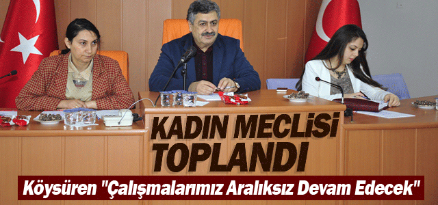 Karaman Belediyesi Kadın Meclisi Toplandı