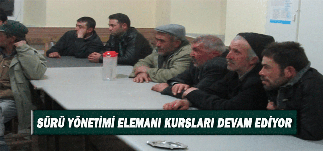 Sürü Yönetimi Elemanı Kursları Devam Ediyor