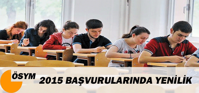 ÖSYMʹden 2015 üniversite başvurularında yenilik