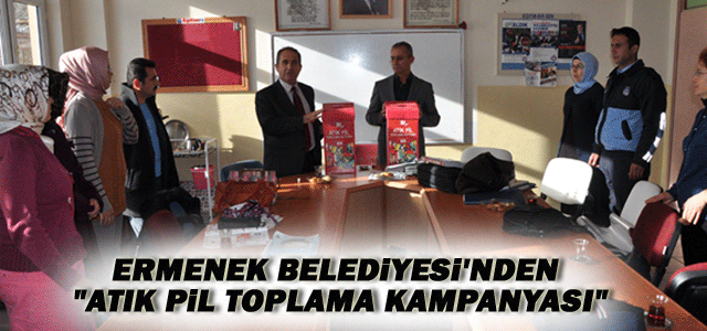 Ermenek Belediyesiʹnden “Atık Pil Toplama Kampanyası“