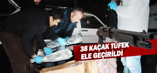 Karaman’da Kaçak 38 Tüfek Ele Geçirildi