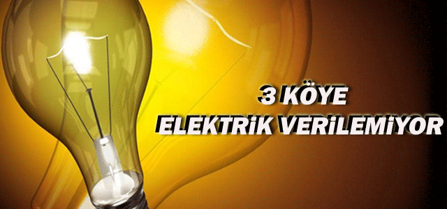 Karamanʹda 3 Köye Elektrik Verilemiyor