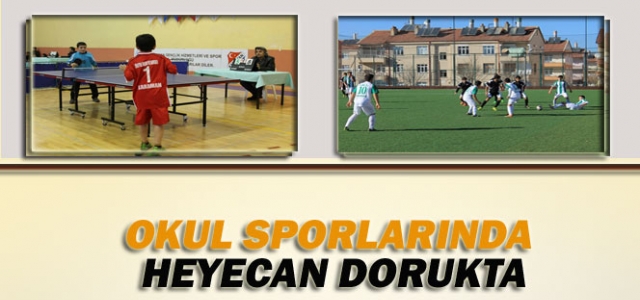 Okul Sporlarında Heyecan Dorukta