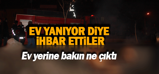 Ev Yangını İhbarı, Kanepe Yangını Çıktı