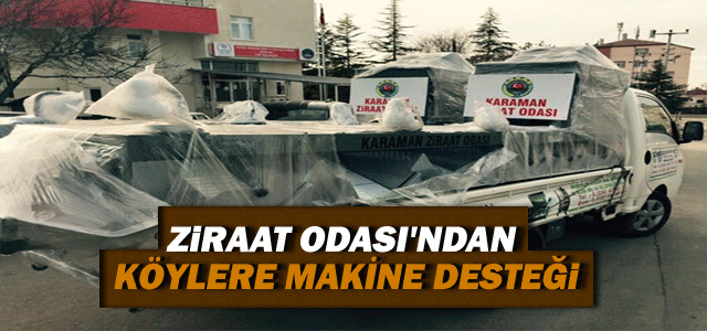 Ziraat Odasıʹndan Köylere Makine Desteği