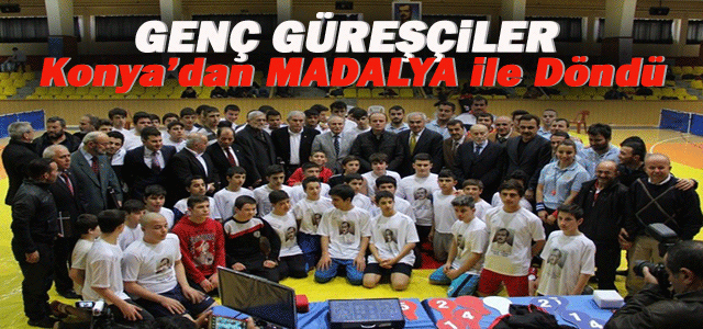 Genç Güreşçiler Konya’dan Madalya İle Döndü