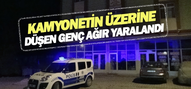 Pencereden düşen genç ağır yaralandı