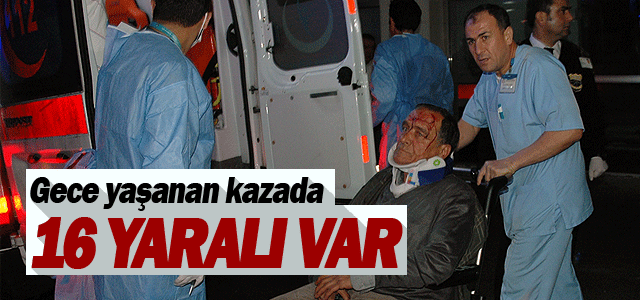 Karamanʹda Trafik kazası 13 yaralı var