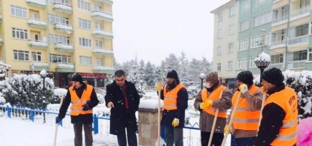 Ereğli Belediyesi’nden Karla Mücadele