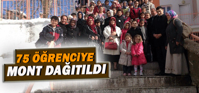 Başyaylaʹda 75 Öğrenciye Mont Dağıtıldı