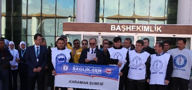 Karaman’da Sağlık-sen’den Basın Açıklaması