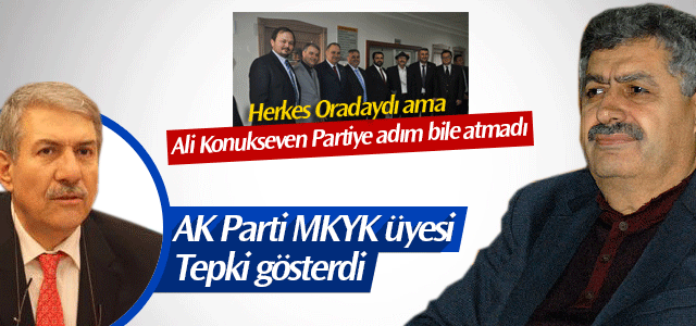 Ali Konuksevenʹe MKYK Üyesi ve delegeler tepki gösterdi.