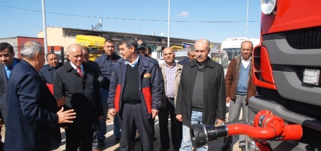 Başkan Çalışkan, Yeni İtfaiye Müdürlüğü Binasını İnceledi