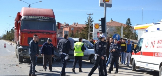 Kulu’da Trafik Kazası: 1 Yaralı