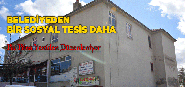 Karaman Belediyesi’nden Bir Sosyal Tesis Daha