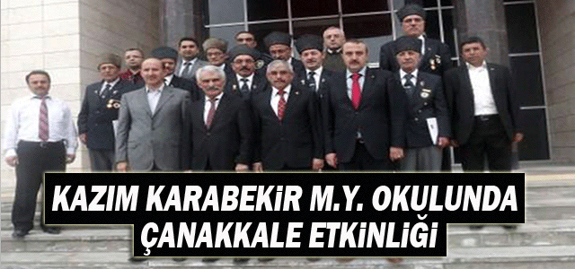 Kazım Karabekir Meslek Yüksekokulunda Çanakkale Etkinliği