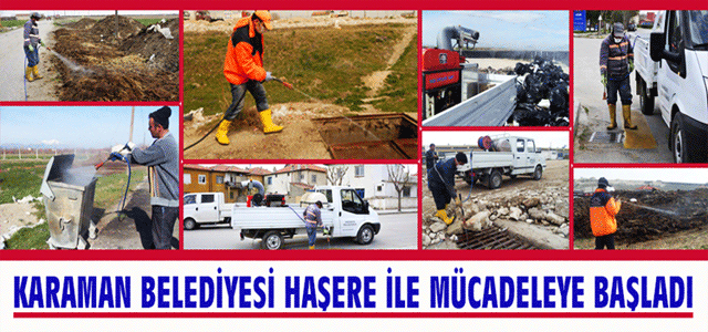 Karaman Belediyesi Haşere İle Mücadeleye Başladı