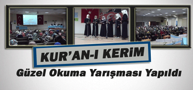 Kız Öğrenciler Arasında Kur’an-ı Kerim’i Güzel Okuma Yarışması Yapıldı‏