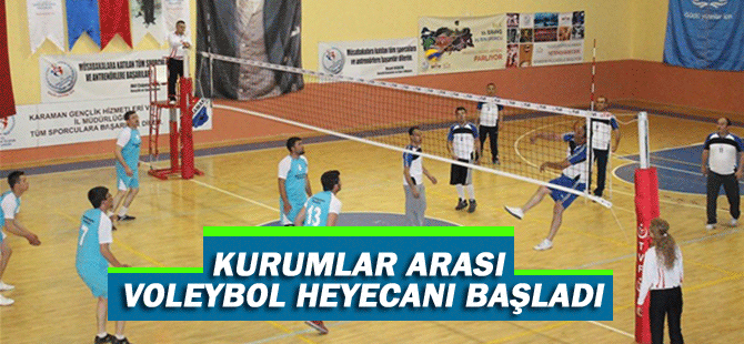 Kurumlar Arası Voleybol Heyecanı Başladı