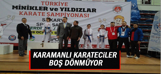 Karamanlı Karateciler Boş Dönmüyor