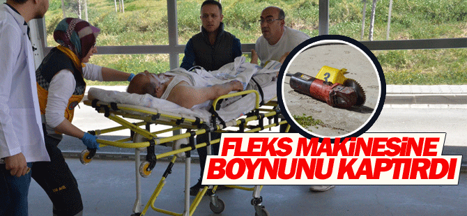 Yanlışlıkla boynunu kesti