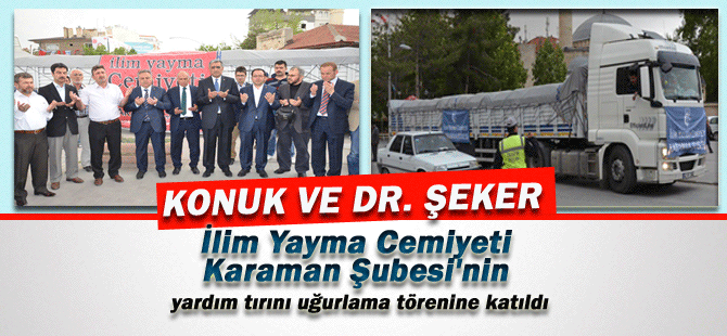 Karaman'dan Suriye'ye Bir Tır, Un Gönderildi