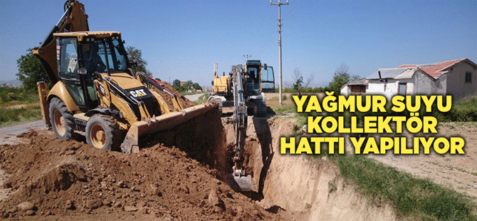 Yağmur Suyu Kollektör Hattı Yapılıyor