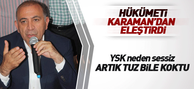 Gürsel Tekin, Karaman'da Hükümeti Eleştirdi