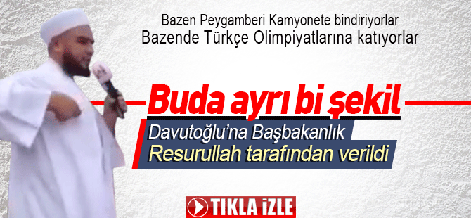 Davutoğlu'na başbakanlık Hz. Muhammed tarafından verildi!