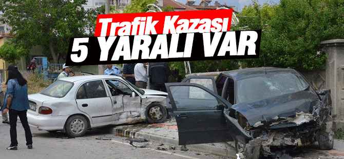 Karaman'da ki Trafik Kazasında 5 kişi yaralandı