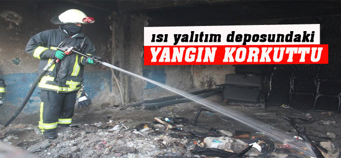 Karaman’da Depo Yangını