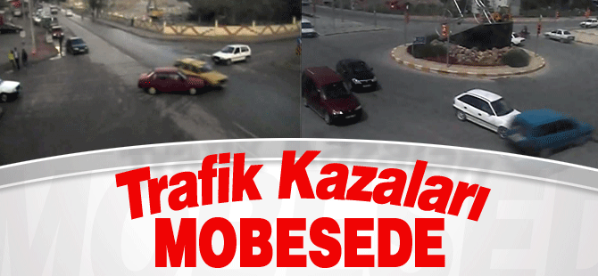 Karaman’da Kazalar Mobese Kamerasına Yansıdı