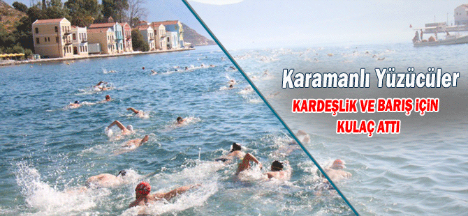 Karamanlı Yüzücüler Kardeşlik Ve Barış İçin Kulaç Attı