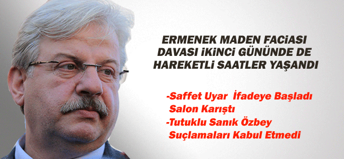 Ermenek Maden Faciası Davası İkinci Gününde